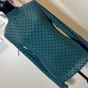 Honey Pot Polka Dot Blouse, Size M